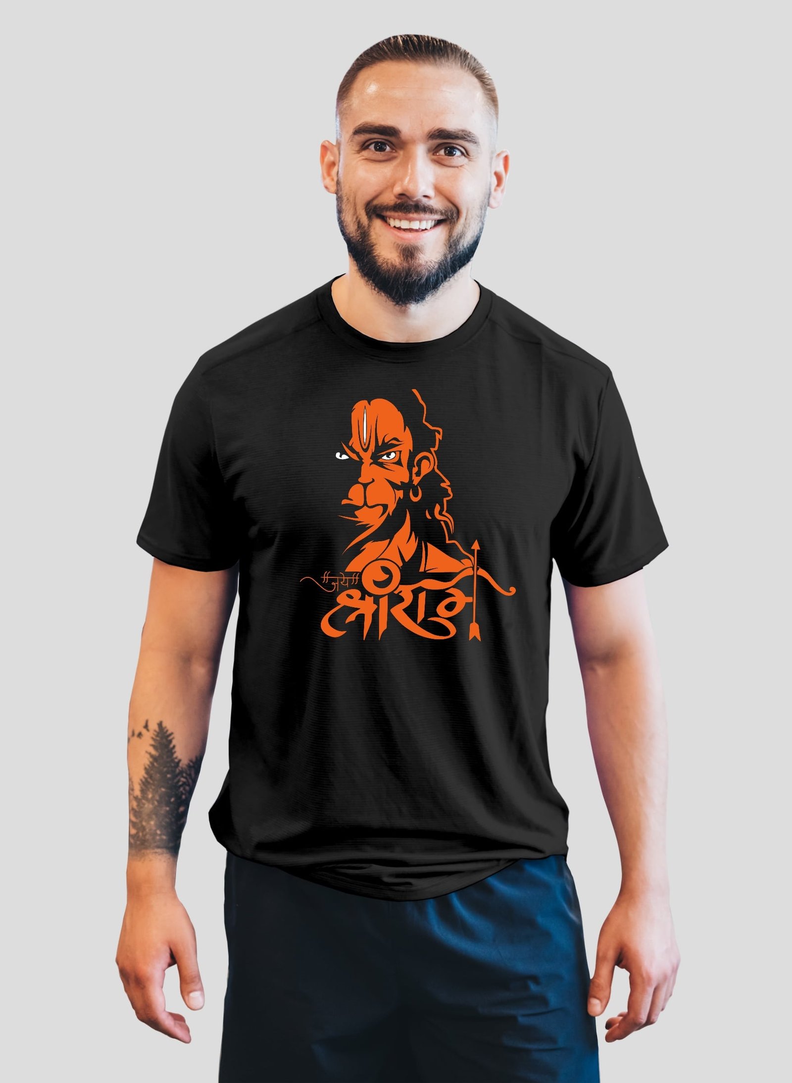 Jai Bajrangbali : Half Sleeve T-shirt – shivaaye.in